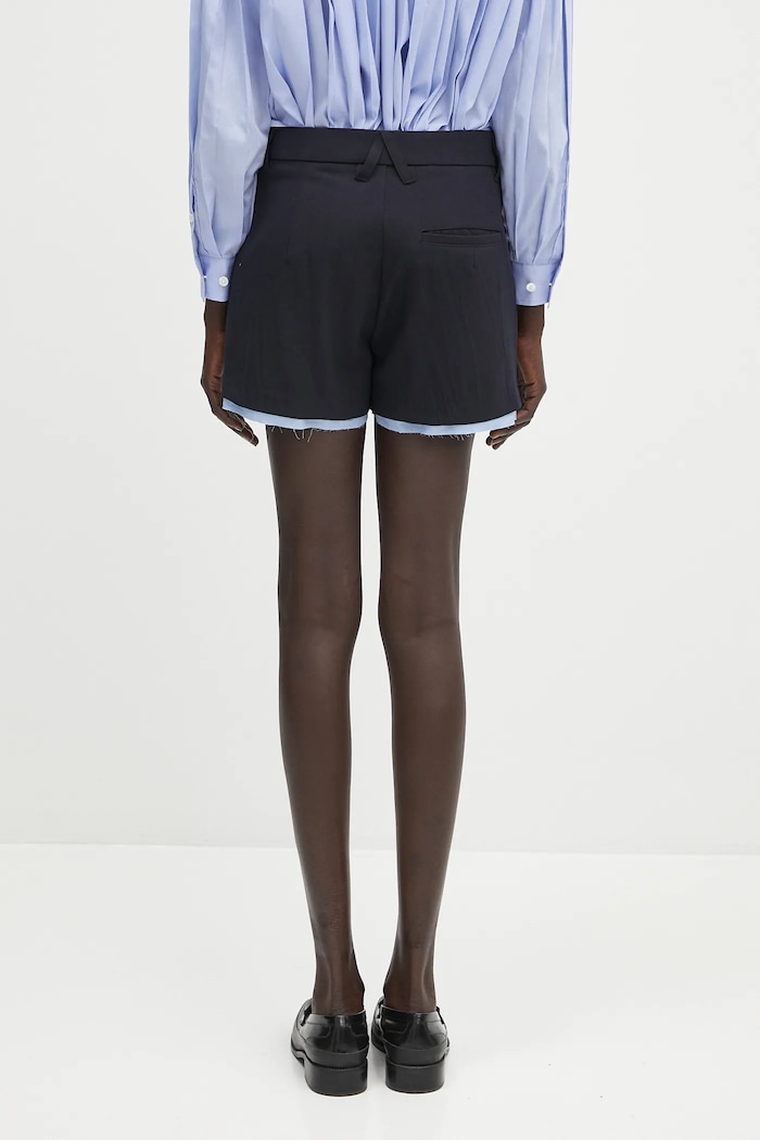 Oblečení Šortky z vlněné směsi AMBUSH Layered Suit Short Pants 12115378 námořnická modř