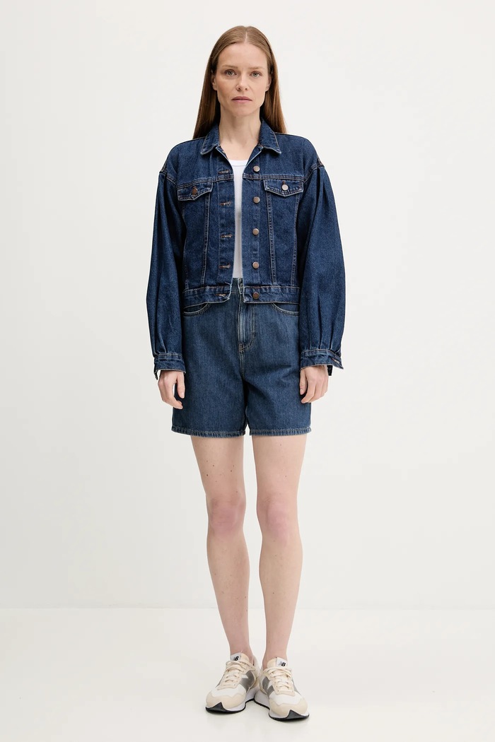 Sisley szorty jeansowe 4IHQL901M niebieski SS25