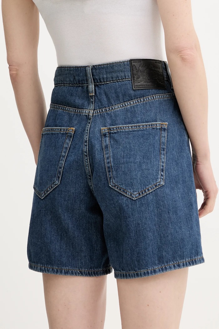 Odzież Sisley szorty jeansowe 4IHQL901M niebieski