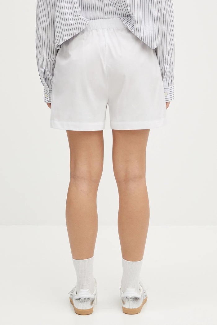 Одежда Хлопковые шорты Sporty & Rich Vendome Poplin SH012606205WH01 белый