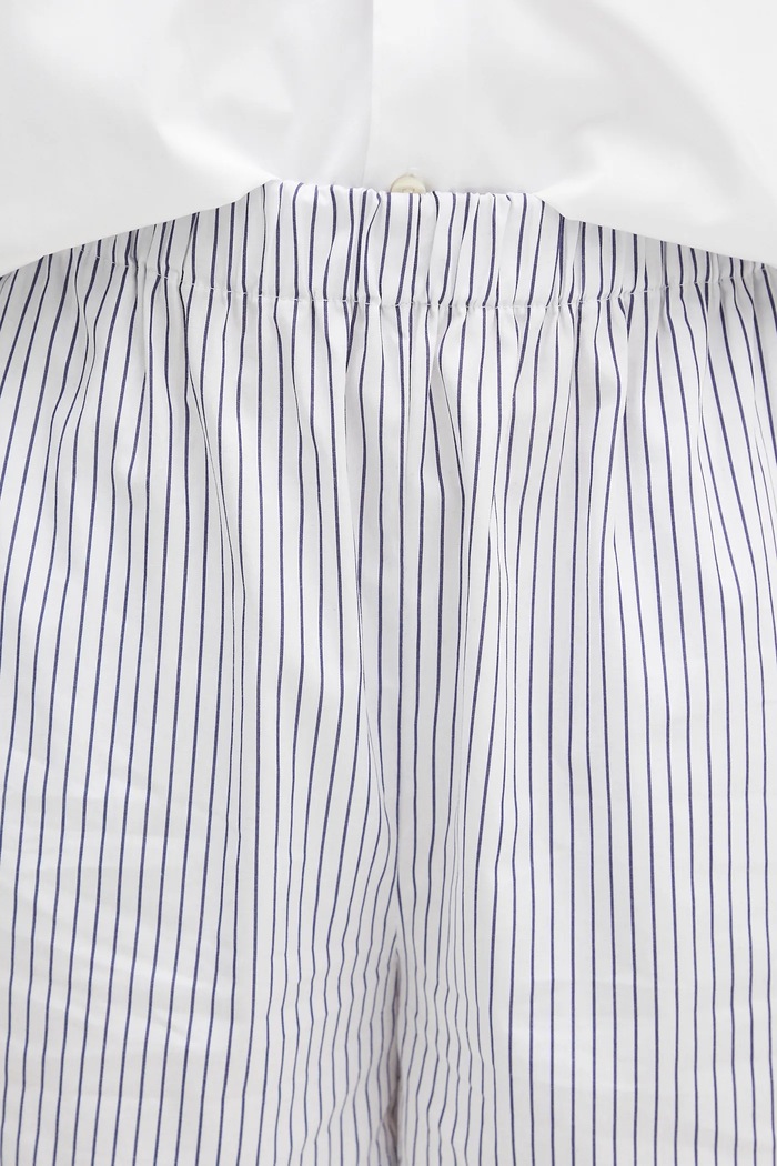 Βαμβακερό σορτσάκι Sporty & Rich Src Poplin μπλε SH012606302ST02