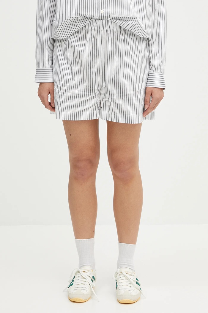 Sporty & Rich cotton shorts Src Poplin cotton white SH012606302ST71