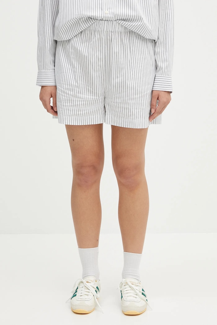 Sporty & Rich cotton shorts Src Poplin cotton white SH012606302ST71