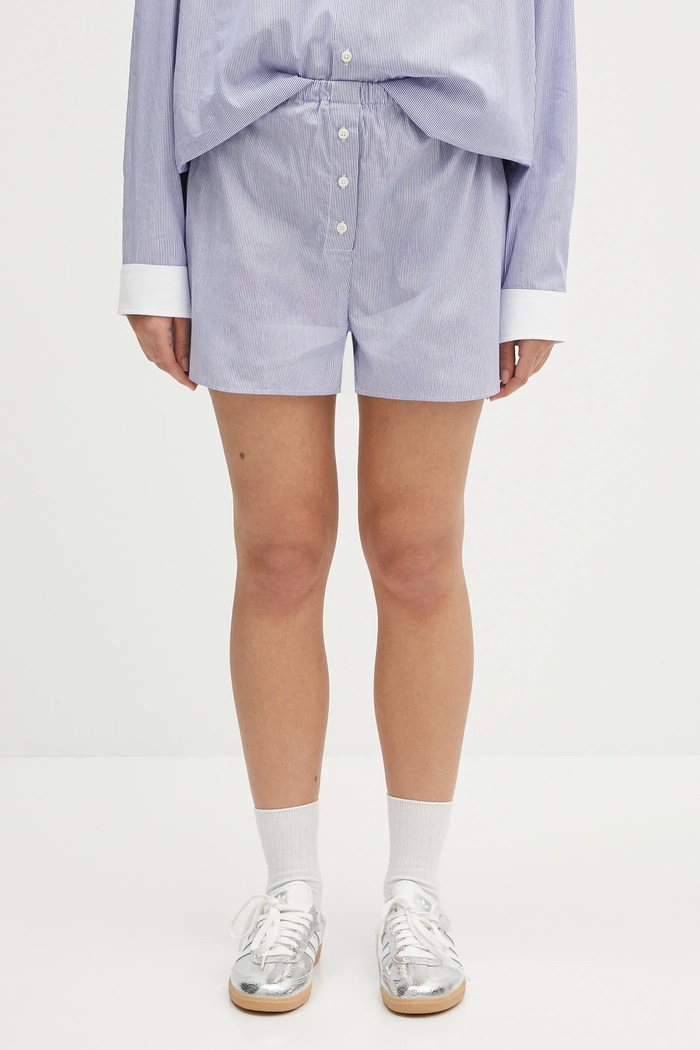 Sporty & Rich pantaloncini in cotone Src Mini Boxer Short cotone blu SH035606302ST02