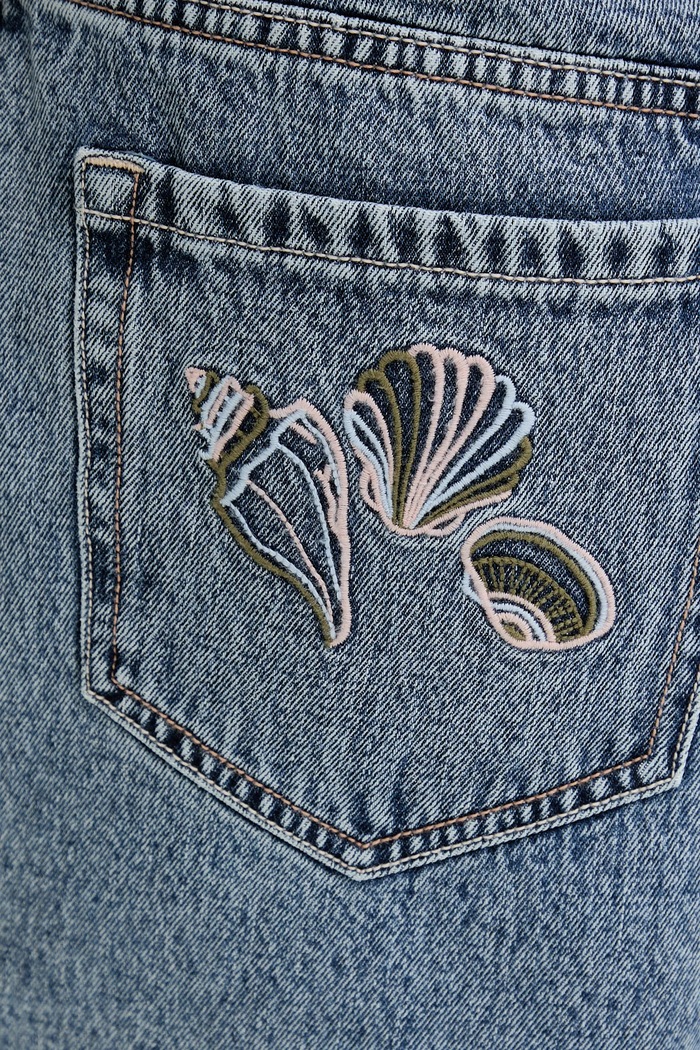 Jeans kratke hlače Hollister Co. modra KI349.5160.278