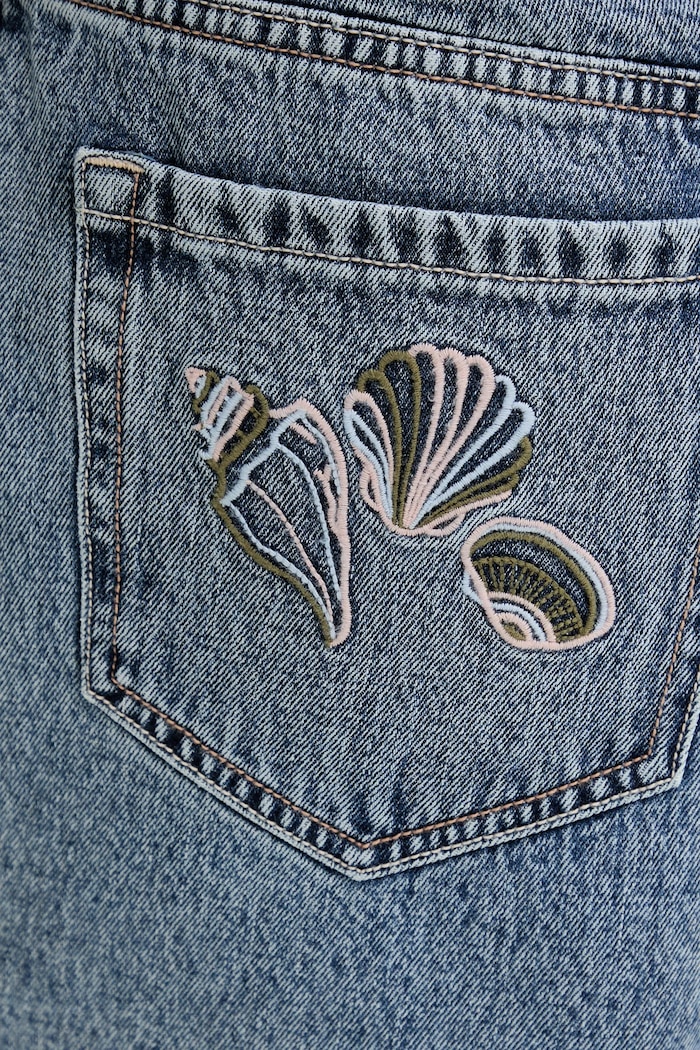 Jeans kratke hlače Hollister Co. modra KI349.5160.278