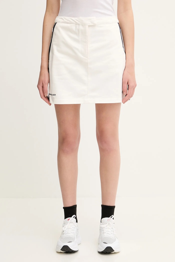 Спортивна спідниця adidas Originals x Sporty & Rich Short гладкий білий JL7194