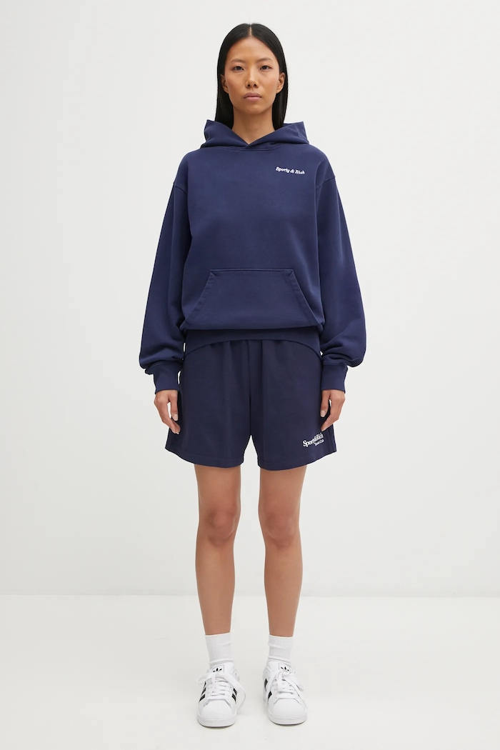 Bavlněné šortky Sporty & Rich Play Tennis Gym SH039621425BL106 námořnická modř