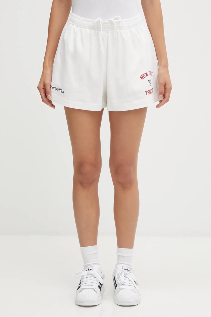 Bavlněné šortky Sporty & Rich Homerun Disco další bílá SH037623632WH01
