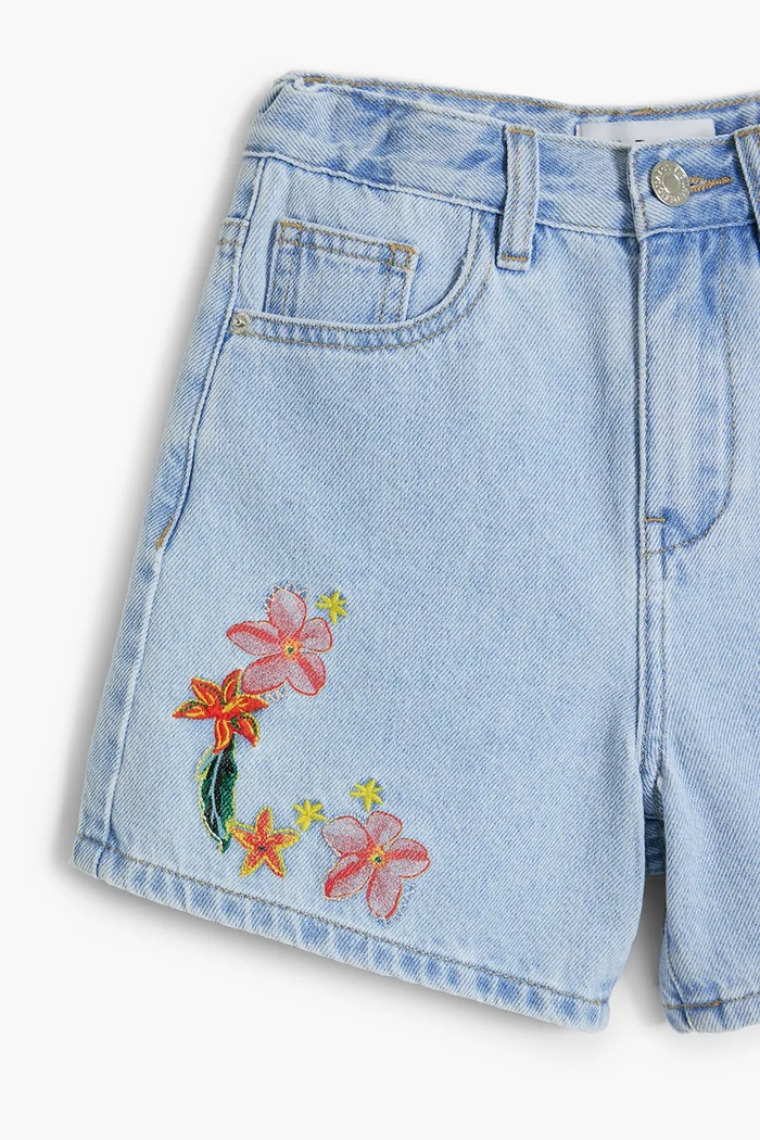 Desigual szorty jeansowe dziecięce niebieski 25SGDD01