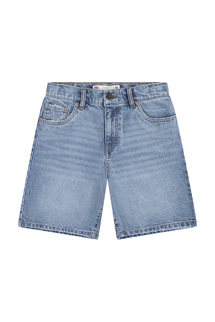 Detské rifľové krátke nohavice Levi's 94 BAGGY SHORT modrá 3EM221