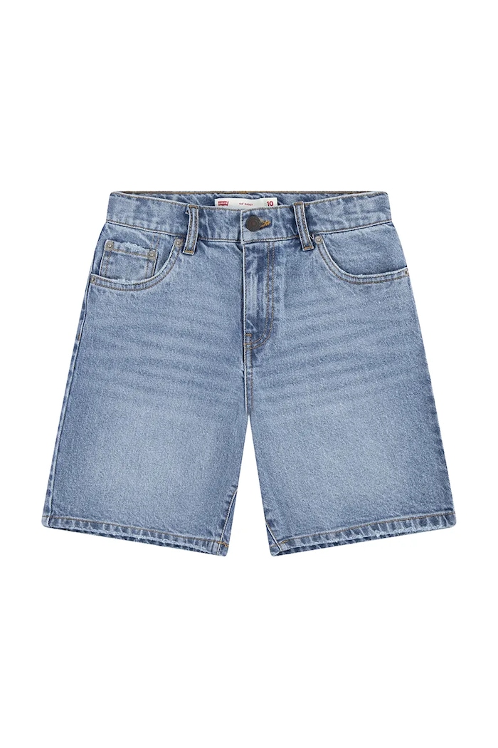 Detské rifľové krátke nohavice Levi's 94 BAGGY SHORT casual modrá 3EM221