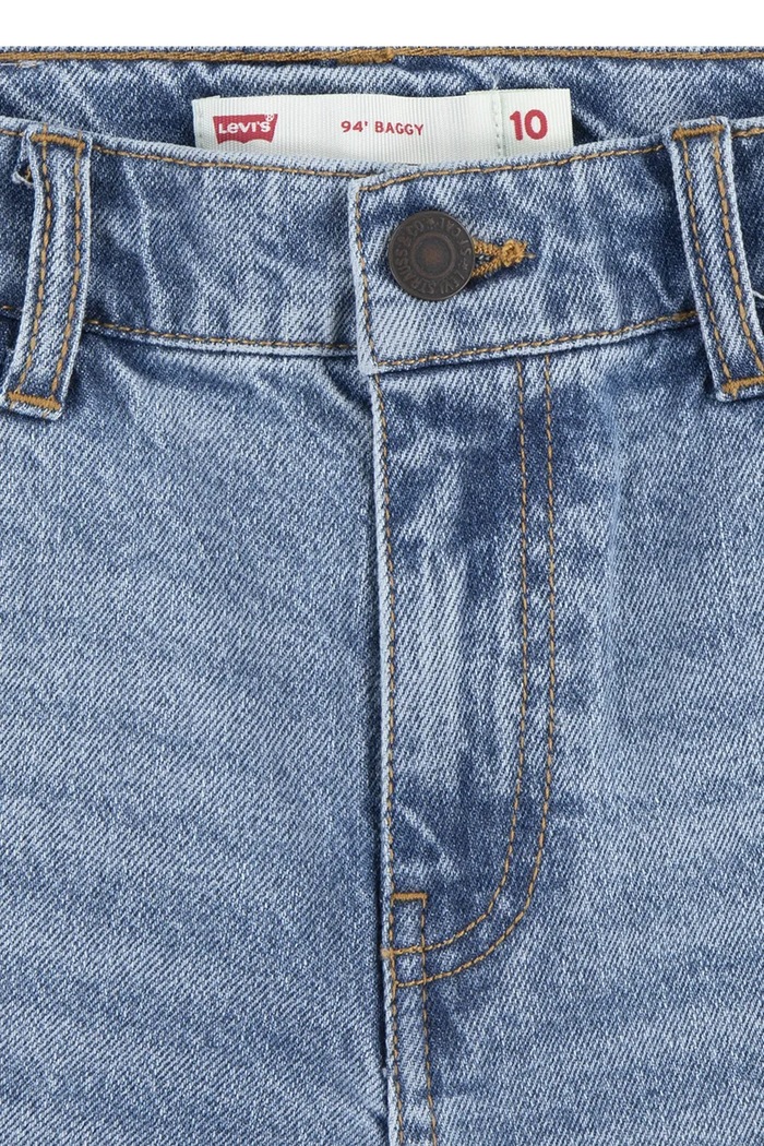 Dievča Detské rifľové krátke nohavice Levi's 94 BAGGY SHORT 3EM221 modrá
