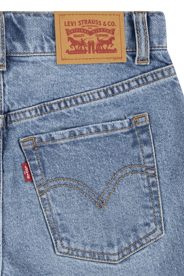 Detské rifľové krátke nohavice Levi's 94 BAGGY SHORT modrá 3EM221