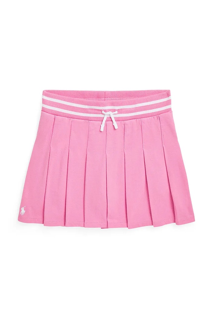 Polo Ralph Lauren spódnica bawełniana dziecięca 313965020001 różowy SS25