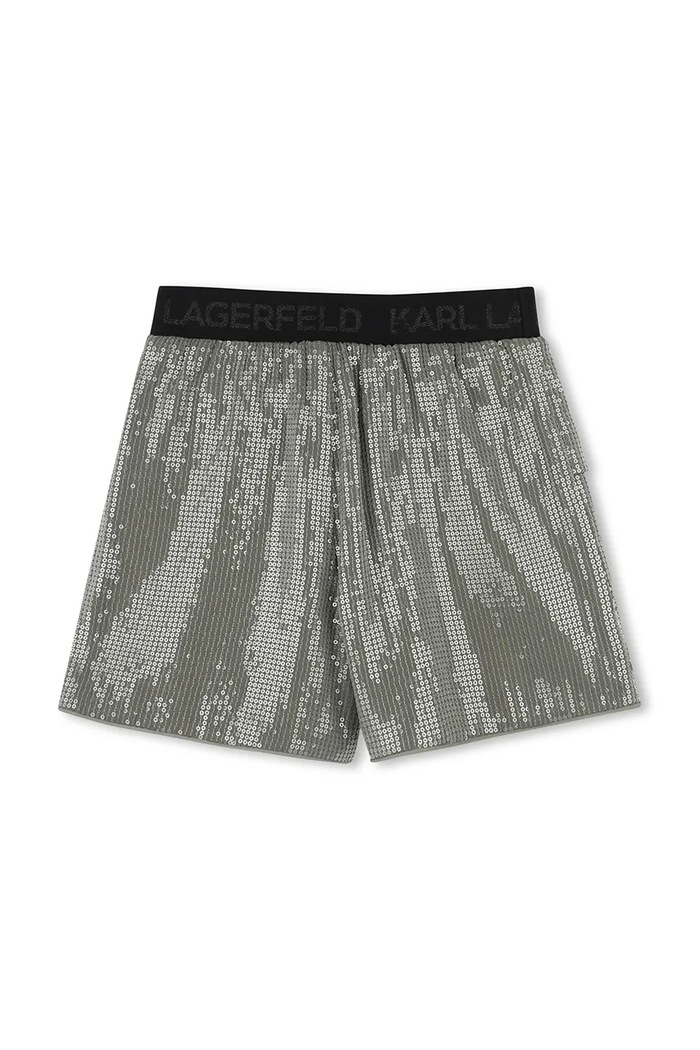 Dječje kratke hlače Karl Lagerfeld Z30448.114.150 zelena SS25