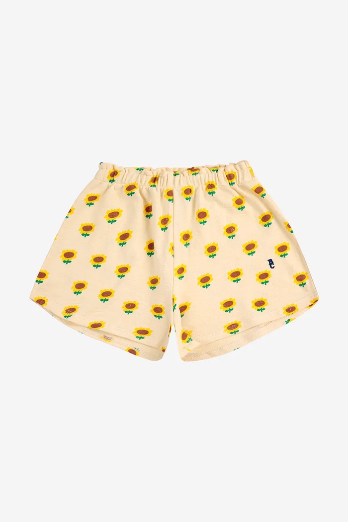 Dječje pamučne kratke hlače Bobo Choses Sunflower 125AC051 zlatna SS25