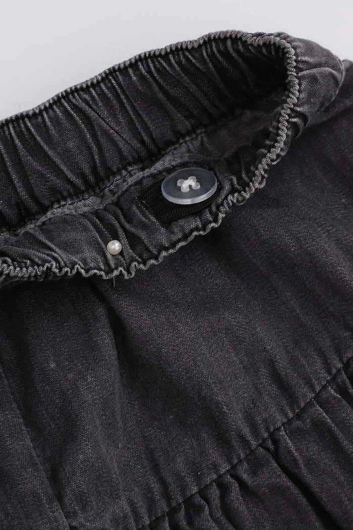 Coccodrillo pantaloni scurți negru WC5119402TGK