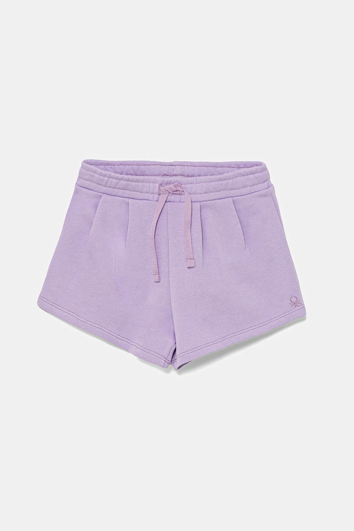 United Colors of Benetton szorty bawełniane dziecięce bawełna fioletowy 3J70G901R.P.Seasonal