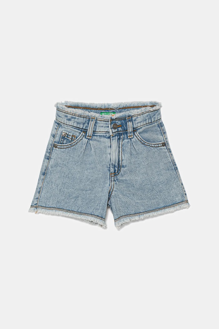 United Colors of Benetton szorty jeansowe dziecięce casual niebieski 4UTPG902K.P.Seasonal