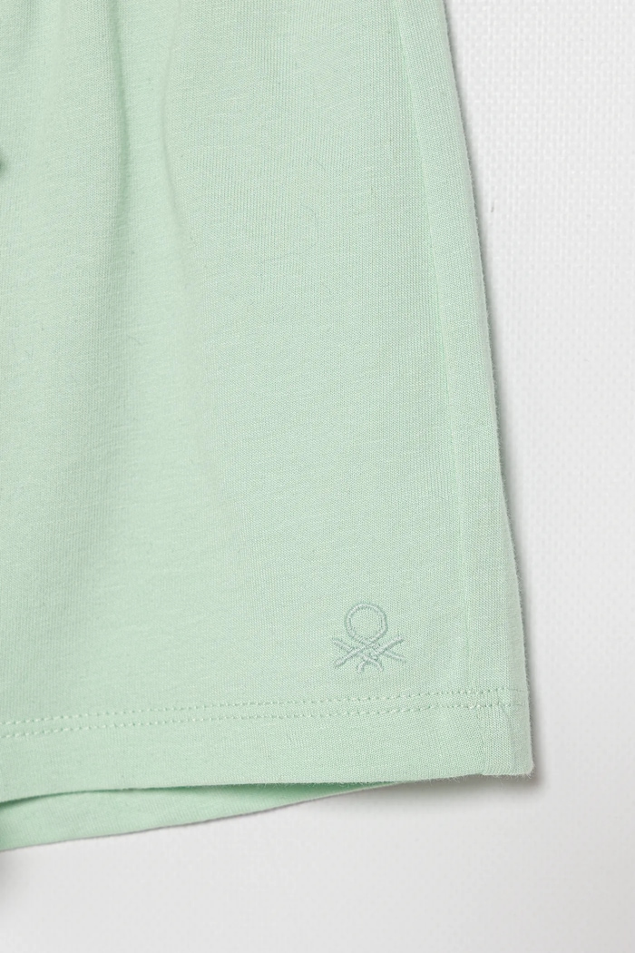 Dziewczynka United Colors of Benetton szorty bawełniane dziecięce 3BL0G901T.P.Seasonal zielony