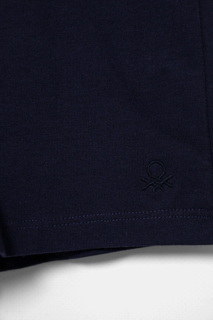Fete United Colors of Benetton pantaloni scurți din bumbac pentru copii 3BL0G901T.P.Seasonal bleumarin