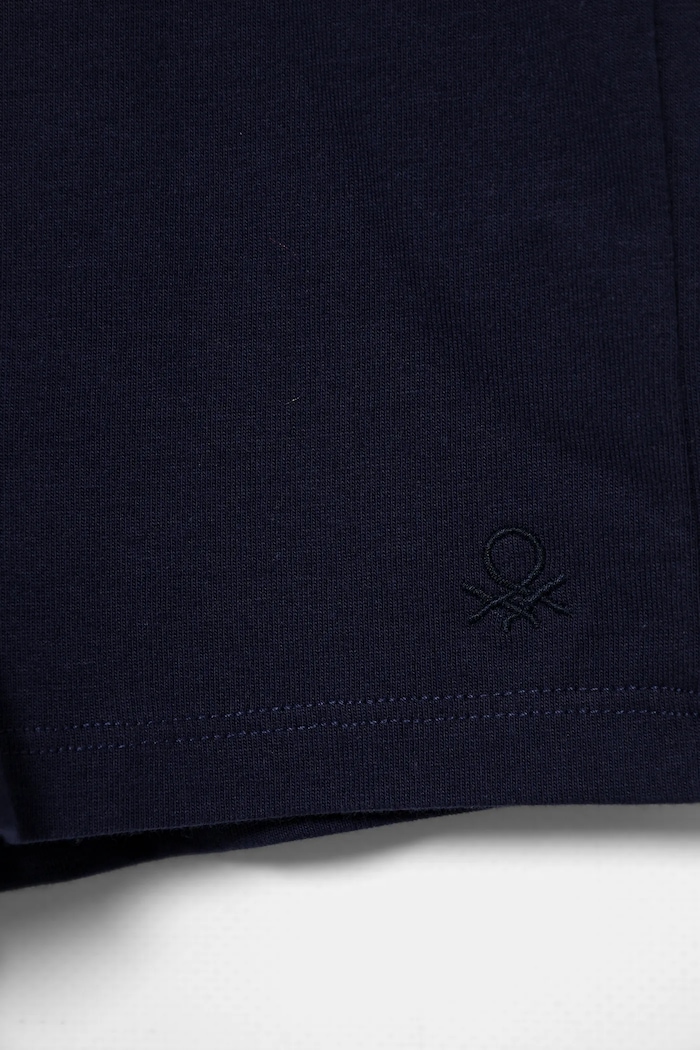 Fete United Colors of Benetton pantaloni scurți din bumbac pentru copii 3BL0G901T.P.Seasonal bleumarin