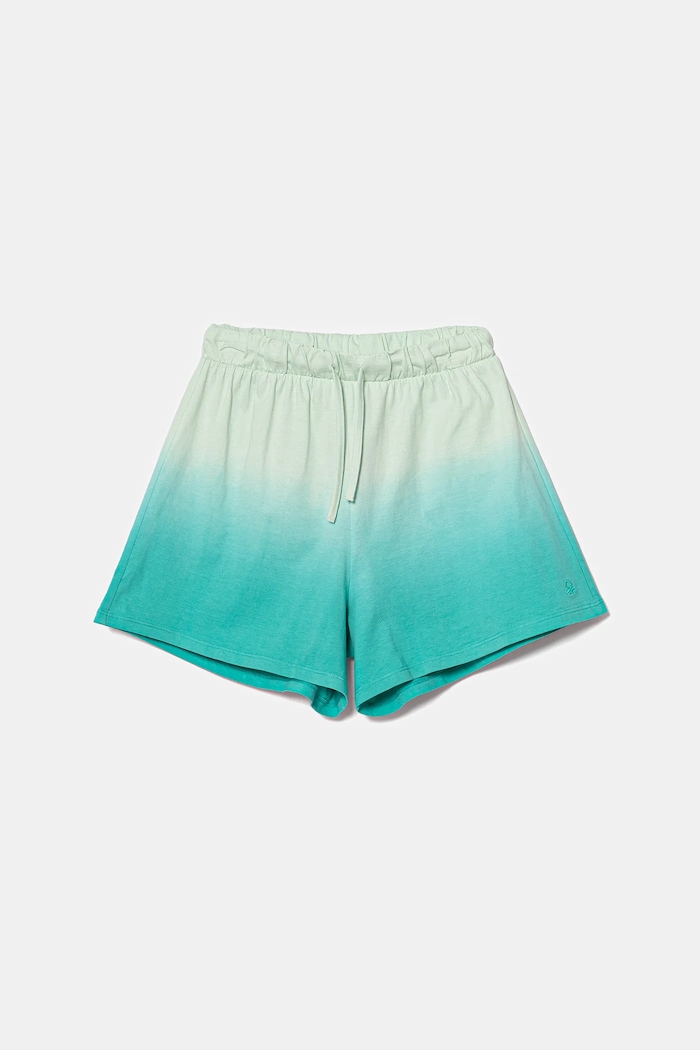 United Colors of Benetton szorty bawełniane dziecięce bawełna turkusowy 3NPDC903G.G.Seasonal