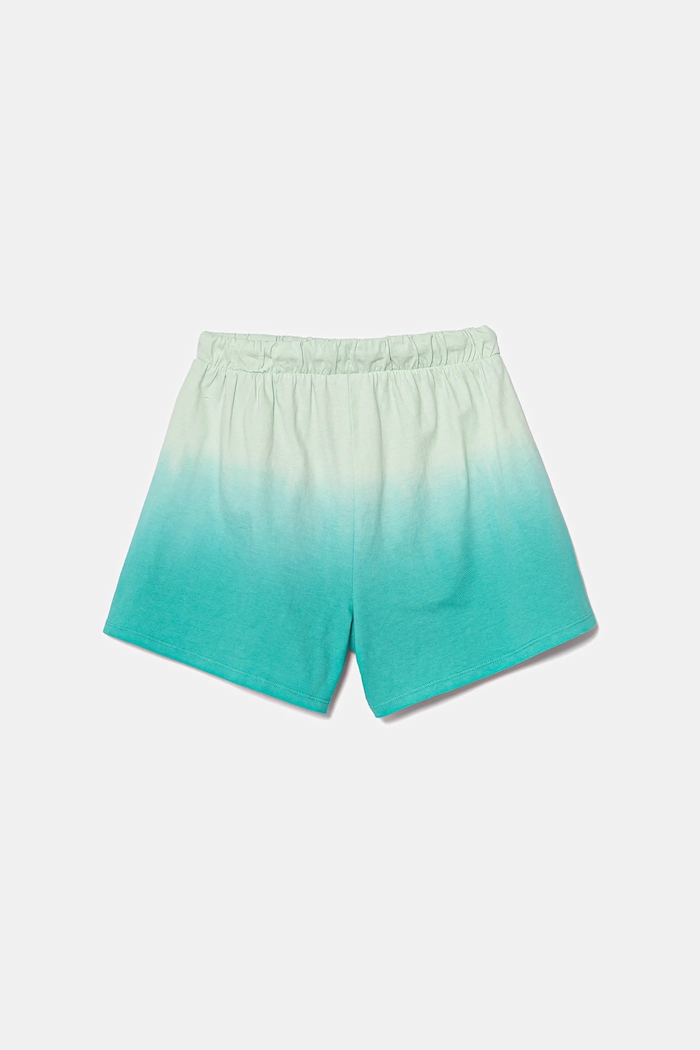 United Colors of Benetton szorty bawełniane dziecięce 3NPDC903G.G.Seasonal turkusowy SS25