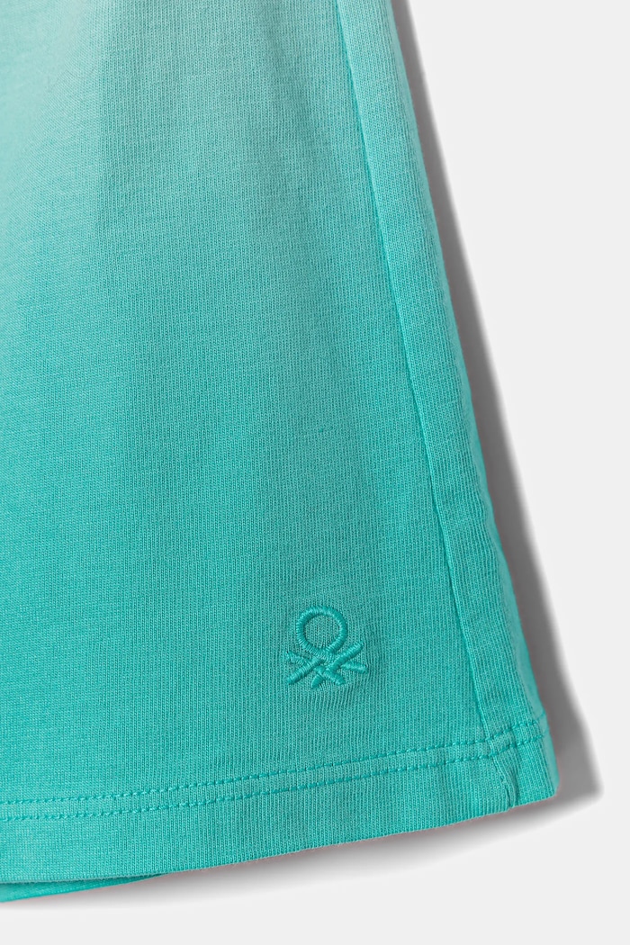 Dziewczynka United Colors of Benetton szorty bawełniane dziecięce 3NPDC903G.G.Seasonal turkusowy