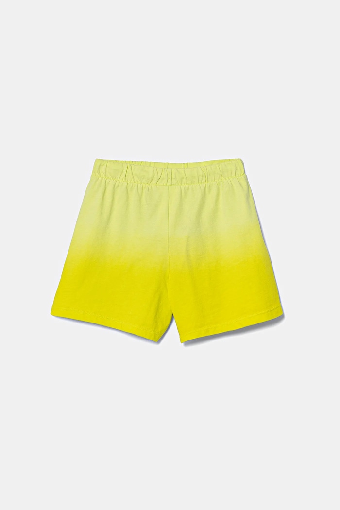 United Colors of Benetton szorty bawełniane dziecięce 3NPDC903G.G.Seasonal zielony SS25