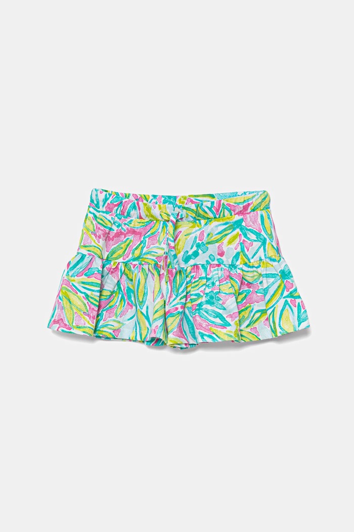 United Colors of Benetton szorty bawełniane dziecięce wzorzyste zielony 34VAG901X.P.Seasonal