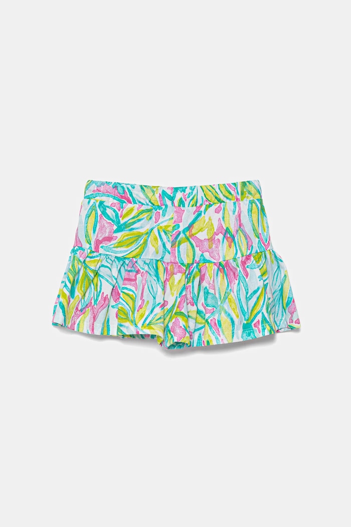 United Colors of Benetton szorty bawełniane dziecięce 34VAG901X.P.Seasonal zielony SS25