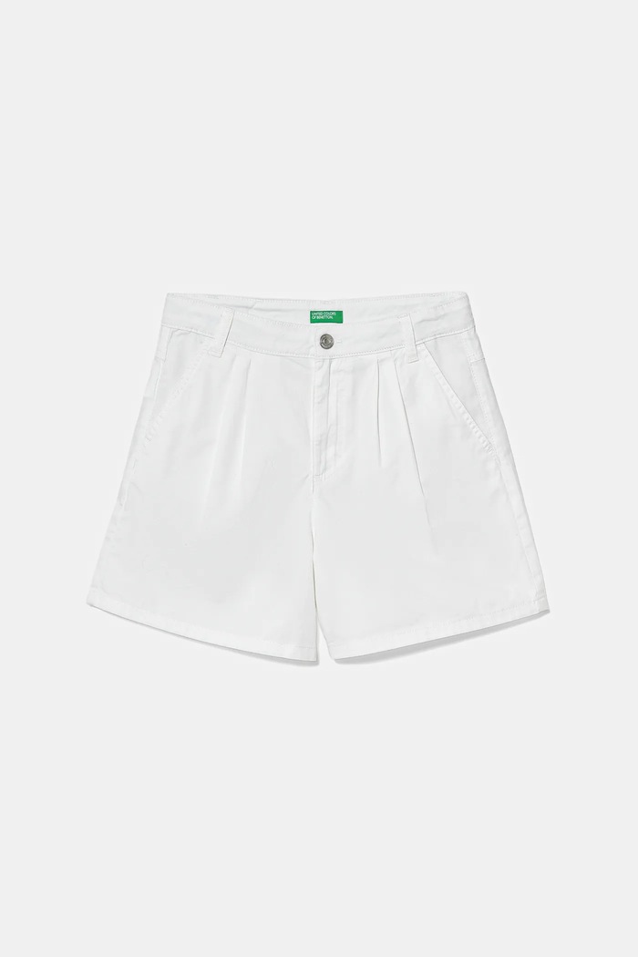 United Colors of Benetton szorty bawełniane dziecięce bawełna biały 47RGC903Y.G.Seasonal