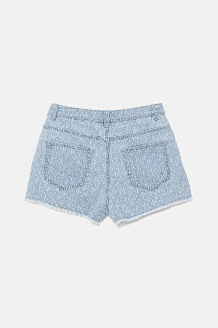United Colors of Benetton szorty jeansowe dziecięce 42P6C903W.G.Seasonal niebieski SS25