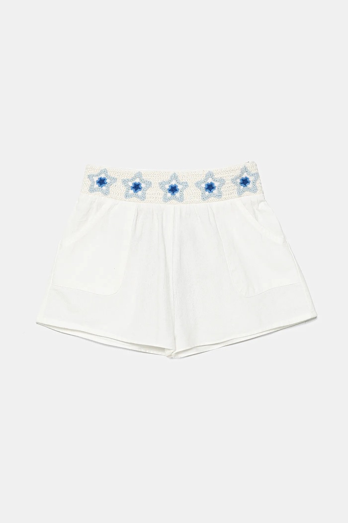 Dječje pamučne kratke hlače United Colors of Benetton Planet friendly bijela 47JKG902U.P.Seasonal