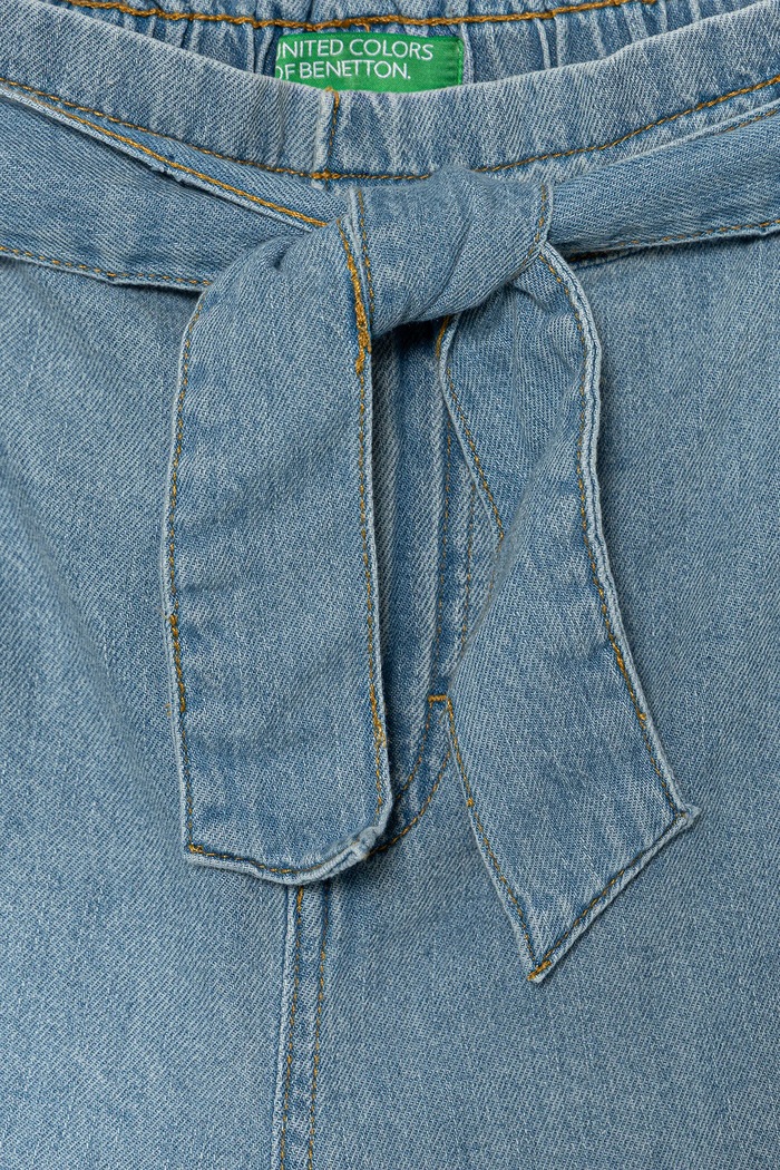 Dziewczynka United Colors of Benetton szorty jeansowe dziecięce 4AD6C903V.G.Seasonal niebieski