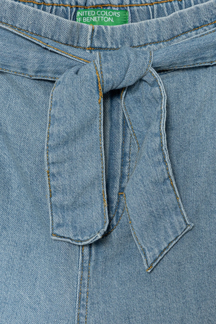 Dziewczynka United Colors of Benetton szorty jeansowe dziecięce 4AD6C903V.G.Seasonal niebieski