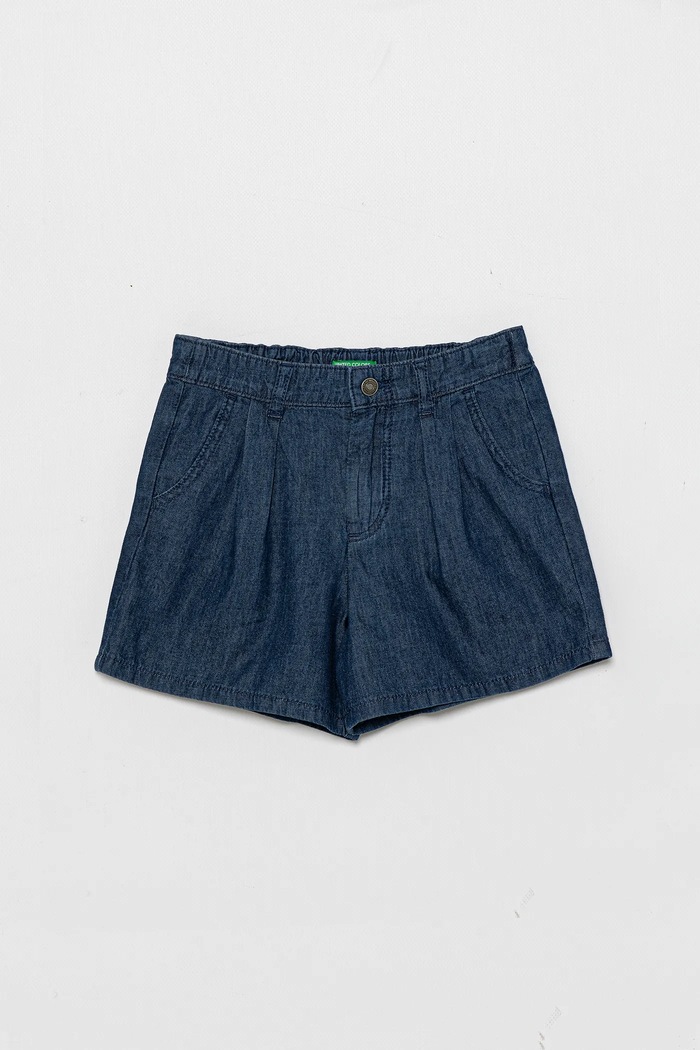 United Colors of Benetton szorty jeansowe dziecięce bawełna granatowy 4DHJG9031.P.Seasonal