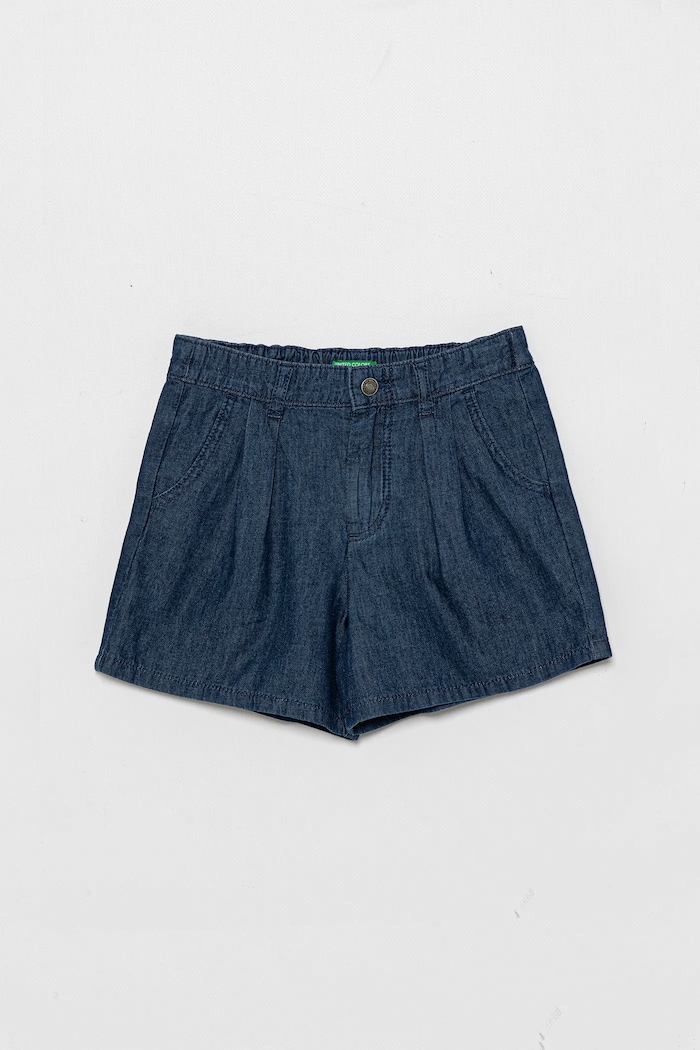 United Colors of Benetton szorty jeansowe dziecięce bawełna granatowy 4DHJG9031.P.Seasonal