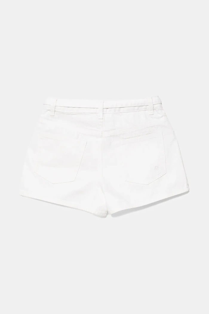 Παιδικό σορτς τζιν United Colors of Benetton 4PLRC903Z.G.Seasonal λευκό SS25