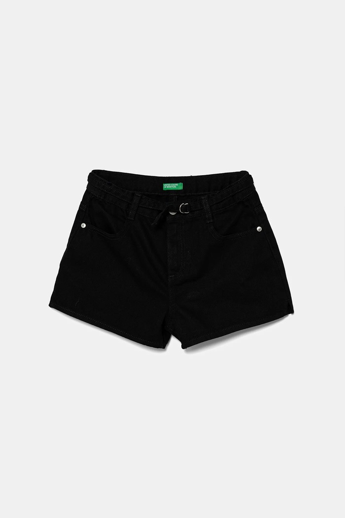 Dětské riflové kraťasy United Colors of Benetton riflovina černá 4PLRC903Z.G.Seasonal