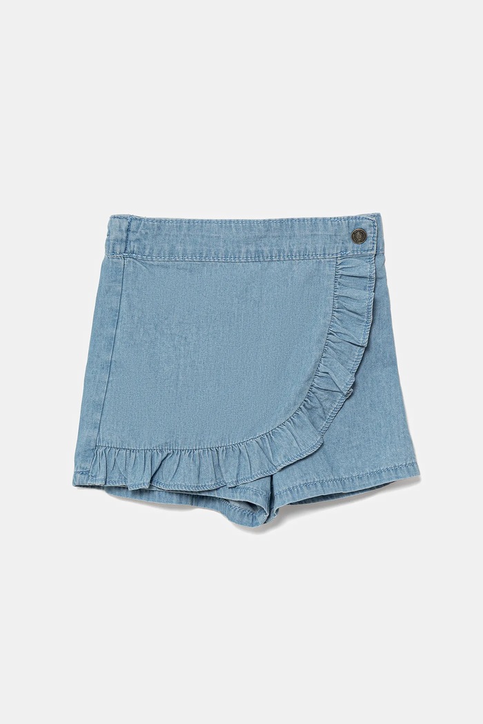 United Colors of Benetton szorty bawełniane dziecięce bawełna niebieski 4DHJG902Z.P.Seasonal