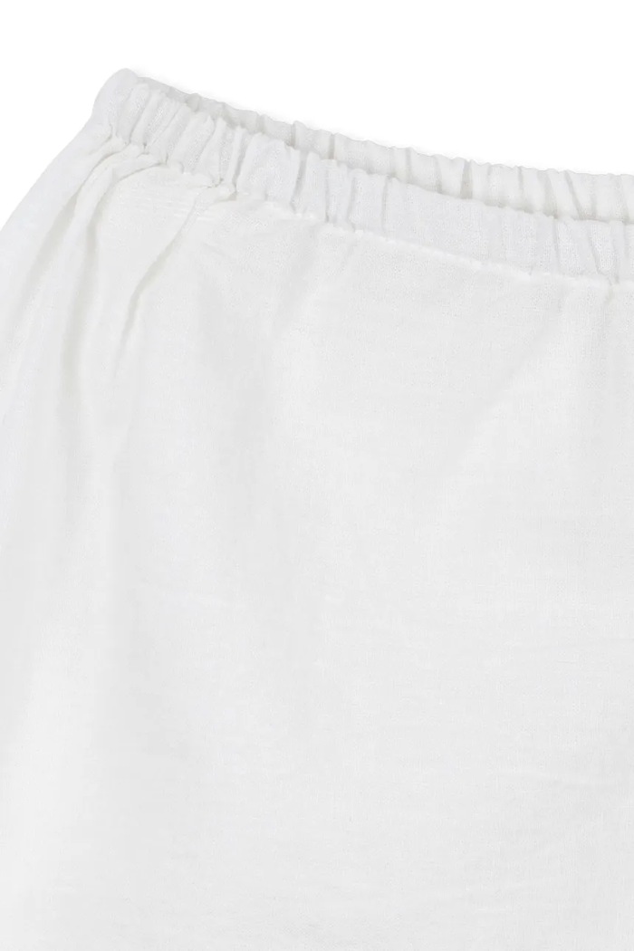 Dětské bavlněné šortky Konges Sløjd RHW X KS FIORI SHORTS GOTS bílá KS103598