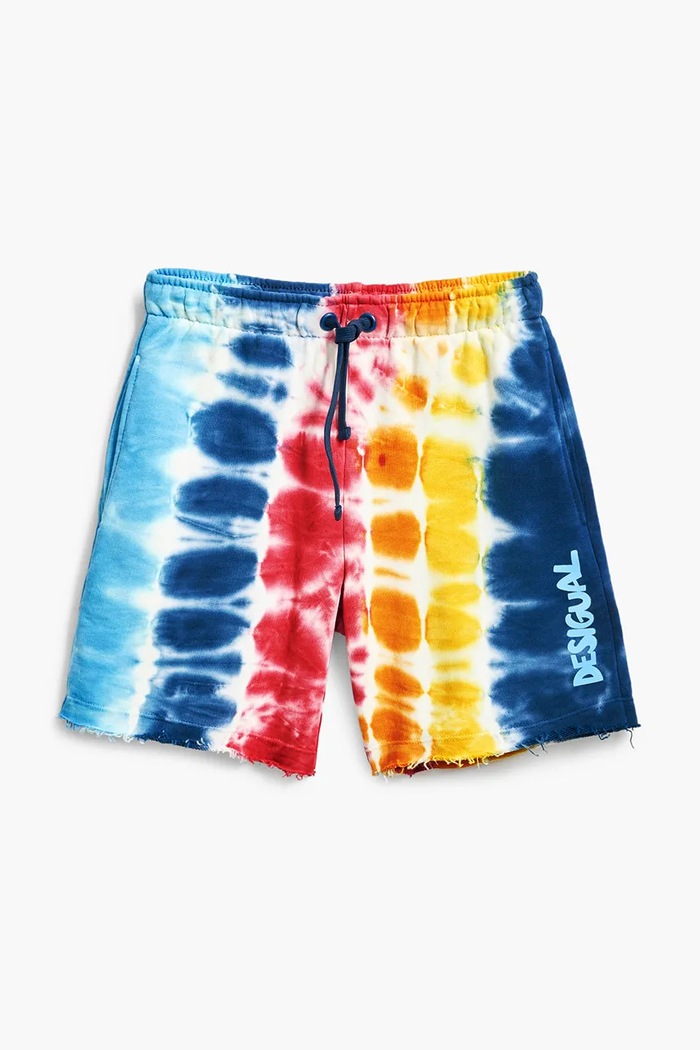 Desigual szorty bawełniane dziecięce 25SBPK03 żółty SS25