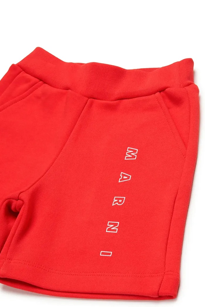 CHLAPEC Dětské bavlněné šortky Marni MP193B SHORTS M01403 červená