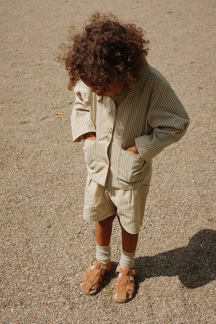 Šortky Konges Sløjd FRANKIE SHORTS GOTS casual béžová KS103182