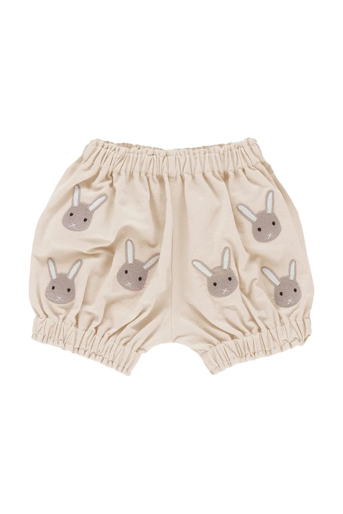 Dětské bavlněné šortky Donsje Carson Bloomers Bunnies 3029802 béžová AA00