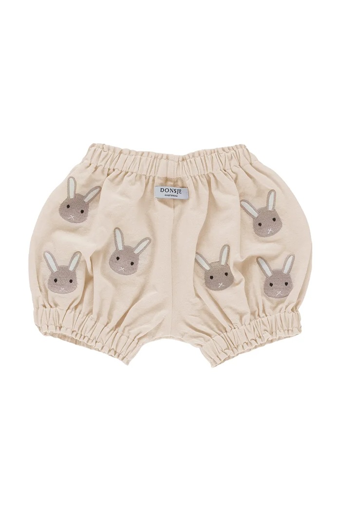 CHLAPEC Dětské bavlněné šortky Donsje Carson Bloomers Bunnies 3029802 béžová