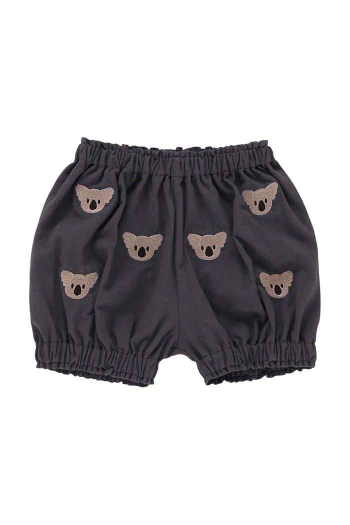 Kratke pamučne hlače za bebe Donsje Carson Bloomers Koalas Planet friendly siva 3029804